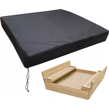 Pískoviště Černý voděodolný kryt na pískoviště 120/120/16 cm