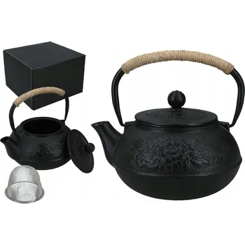 Konvice na čaj Tradiční litinová Konvice Hanipol 0,8 l černá