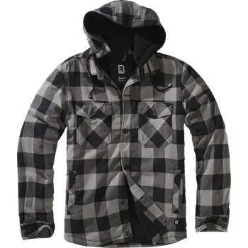 Bunda Lumberjacket Hooded černá | antracitová S
