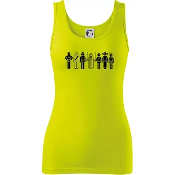 Dámské tričko SW - Postavičky - Dámské tílko - XL ( Limetková )