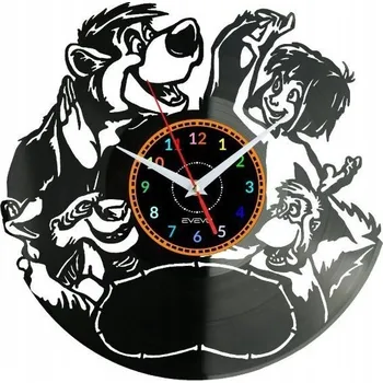 Hodiny Jungle Nástěnné Hodiny Vinylová Deska Moderní Dekorativní Dárek