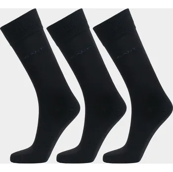Pánské ponožky PONOŽKY GANT SOFT COTTON SOCKS 3-PACK BLACK