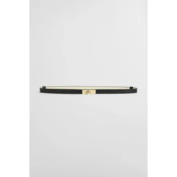 Opasek OPASEK GANT TURNLOCK BUCKLE CROCO BELT BLACK