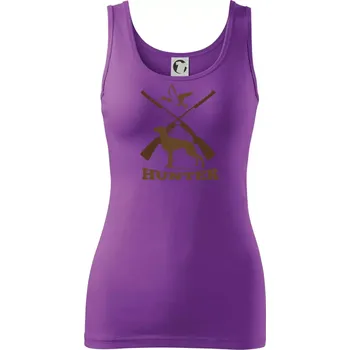 Dámské tričko Hunter - ohař a kachny - Dámské tílko - 2XL ( Fialová )