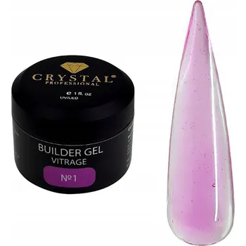 Lak na nehty Stavební gel Vitrage #1 30ml CRYSTAL PROFESSIONAL stavební gel