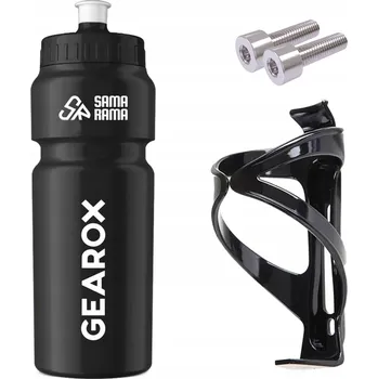 Láhev Lahev Na Pití na kolo Gearox 750 ml černý s držákem a šrouby