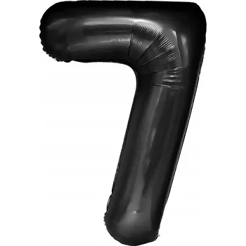 Balónek Id_2339_7cza FÓLIOVÝ BALÓNEK ČÍSLICE 7 ČERNÝ 100cm ČERNÁ SEDMIČKA SEDM LET