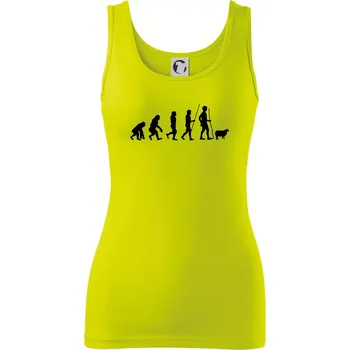 Evoluce pastevec ovcí - Dámské tílko - S ( Limetková )