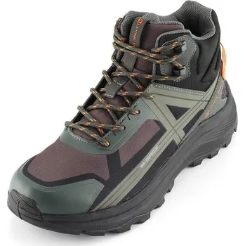 Pánská móda Pánská outdoorová obuv ALPINE PRO ARLES MID 43 Khaki, Černá