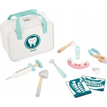 Dřevěná hračka Janod: Sada zubaře s příslušenstvím 6550