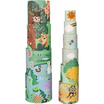 Pyramida z kelímků Safari ke skládání AdamToys 18m+