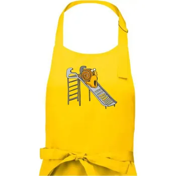 Kuchyňská zástěra To bude ale drsný nářez (Pecka Design) - Dámská zástěra na vaření - Univerzální velikost ( Žlutá )