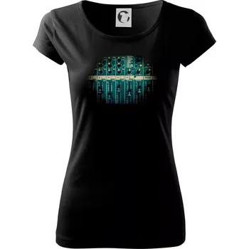 Dámské tričko Zvukař - informace pro návštěníky - Dámské triko Pure - XS ( Černá )