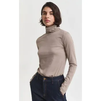 Dámský svetr ROLÁK GANT LIGHT COTTON LS TURTLENECK TAUPE BEIGE