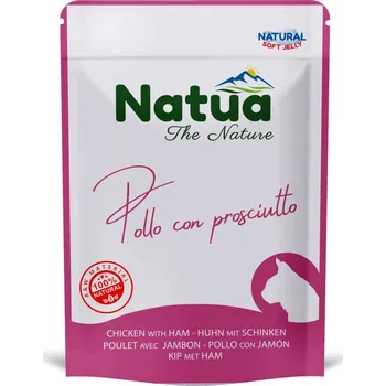 Krmivo pro kočku NATUA NATURAL VLHKÉ KRMIVO PRO KOČKY KUŘE A ŠUNKA V ŽELÉ KAPSIČKA 70g