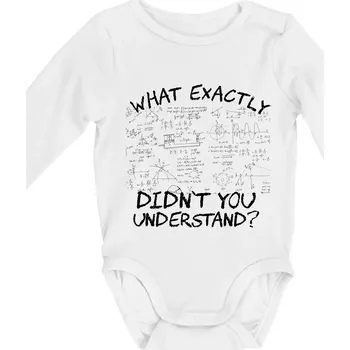 What exactly didnt you understand - physics - Body kojenecké s dlouhým rukávem - Dlouhý r. do 3 měs ( Bílá )