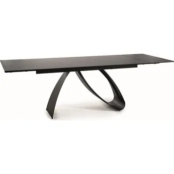 Jídelní stůl Jídelní stůl rozkládací DONA černý mramor/černý mat