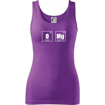 Dámské tričko Tabulka OMG O MG - Dámské tílko - 2XL ( Fialová )