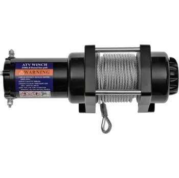 lanový naviják QTECH naviják ATV / UTV s ocelovým lanem, tažná síla 1 590 kg, Q-TECH