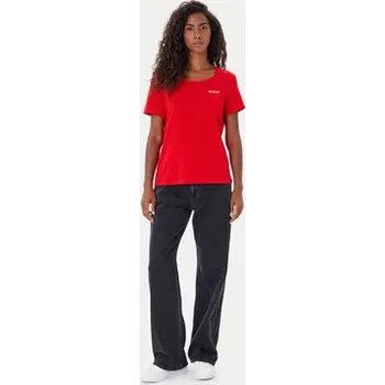 Mustang T-Shirt Alma 1016748 Červená Regular Fit S