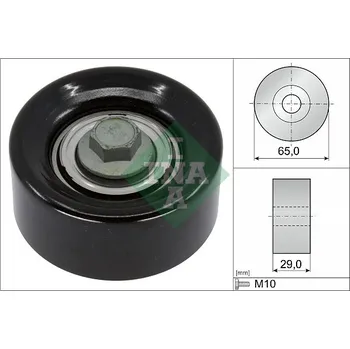 Vratná/vodicí kladka, klínový žebrový řemen, 532 0936 10