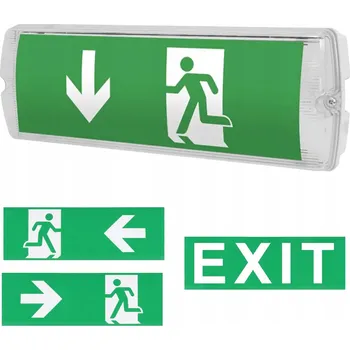 Nouzové osvětlení NOUZOVÉ SVÍTIDLO EXIT S LED 1W IP65 1H EVAKUAČNÍ SVÍTIDLO IP20