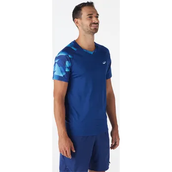 Pánské tričko PERFLY Pánské badmintonové tričko 560 S MODRÁ