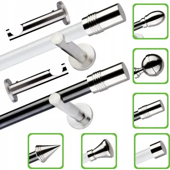 KOVÁNÍ ZÁCLONOVÝCH TYČÍ FERO METAL GARNÝŽ DVOJITÁ 19/19 MM 140 KONCOVEK