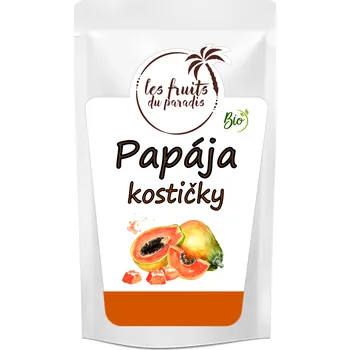 Les Fruits du Paradis Papája kostičky BIO, 1 kg