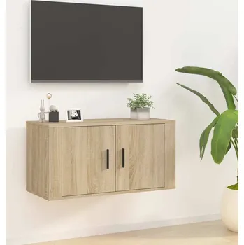 Obývací pokoj vidaXL Nástěnná TV skříňka 80 x 34,5 x 40 cm [816629] Barva: dub sonoma