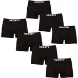 Nedeto 7PACK pánské boxerky černé (7NB001b) 5XL
