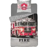 Detexpol Bavlněné povlečení Fire Protection – hasiči 3629A 140x200 70x80 cm