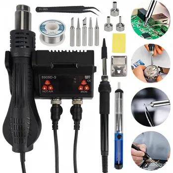 Páječka 2v1 PÁJECÍ STANICE Svařovací stroj na plast Páječka 700W 2 kanálová + stojan