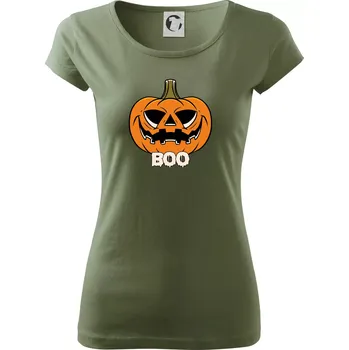 Halloween dýně - Dámské triko Pure - XS ( Khaki )