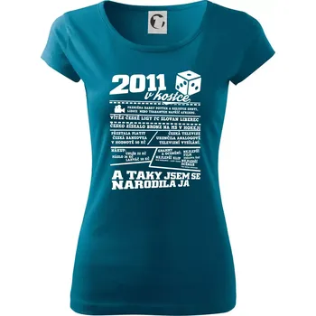 Dámské oblečení 2011 v kostce - Dámské triko Pure - XL ( Petrolejová )