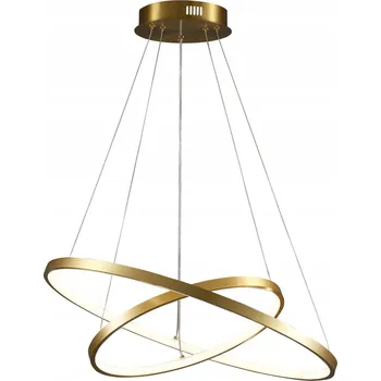 LED ZÁVĚSNÉ SVÍTIDLO 2 KRUHY stropní lustr 35W 4000K bílá neutrální