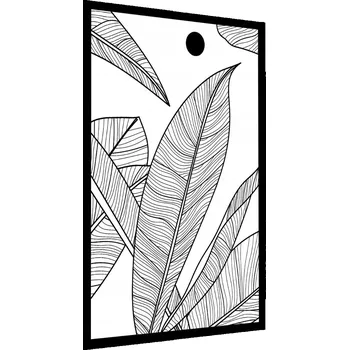 Obraz Plakát v Rámu Minimalistické Lístky Linie 30x40