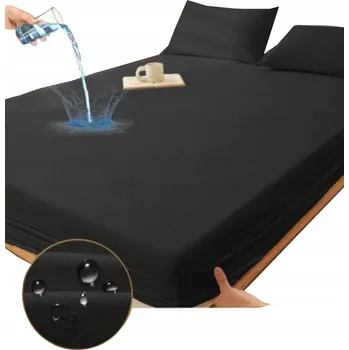 Prostěradlo Prostěradlo voděodolné s gumičkou bavlna 90x200 cm NEPROMOKAVÉ, černé