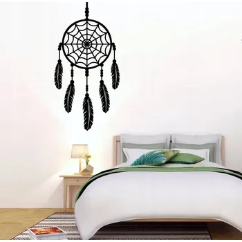 Samolepící dekorace Lapač snů Dream Catcher - vinylová samolepka na zeď 80x41cm