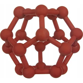 Kousátko na prořezávání zoubků, senzorické Canpol babies silikonové červené