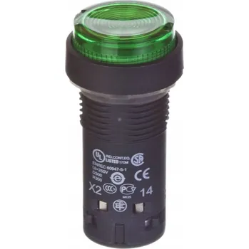 spínač Ovládací tlačítko Schneider Electric XB7NW33M1 22 mm, zelené