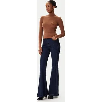 Dámské oblečení Elisabetta Franchi Rolák MK-11B-56E2-V290 Hnědá Slim Fit 46