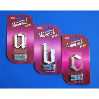 Písmeno "a" fasádní NB 62mm Bronz "AKČNÍ CENA BEZ SLEVY" (Písmeno domovní fasádní na dům a dveře)