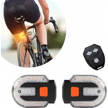 Cyklosvítilna SMĚROVKY NA KOLO KOLOBĚŽKU OSVĚTLENÍ SIGNALIZACE ZADNÍ LED + DÁLKOVÉ OVLÁDÁNÍ