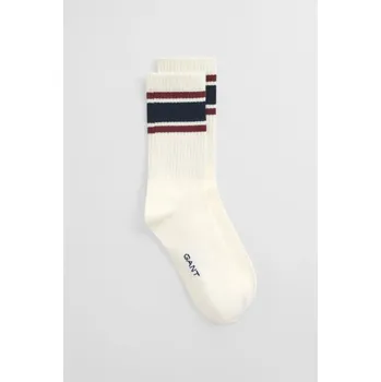 Dětská móda PONOŽKY GANT STRIPED COLLEGIATE SOCKS CREAM