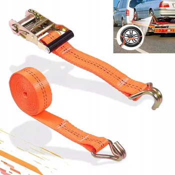 Upínací popruh 4x Upevňovací popruh s ráčnou, kurtna pro zajištění nákladu