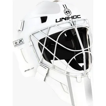 Florbalová maska Unihoc Alpha Prime Evolab Mask White