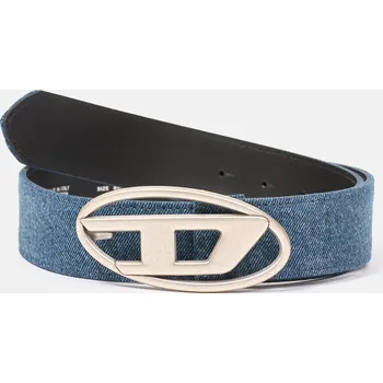 Opasek OPASEK DIESEL OVAL D LOGO B-1DR W BELT DENIM
