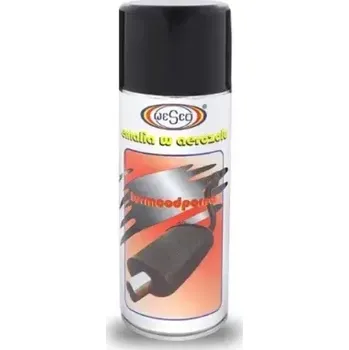 Silikonový sprej WESCO Spray Paint - Sprejový lak tepelně odolný černý matný 400ml