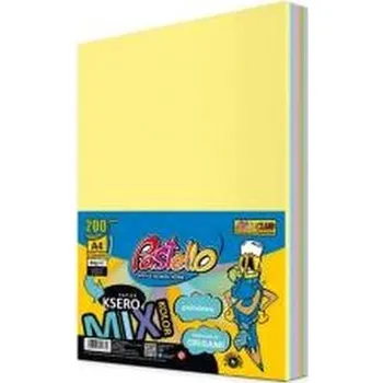 Set školních potřeb Papier ksero A4 80g 5 kolorów 200 arkuszy pastel